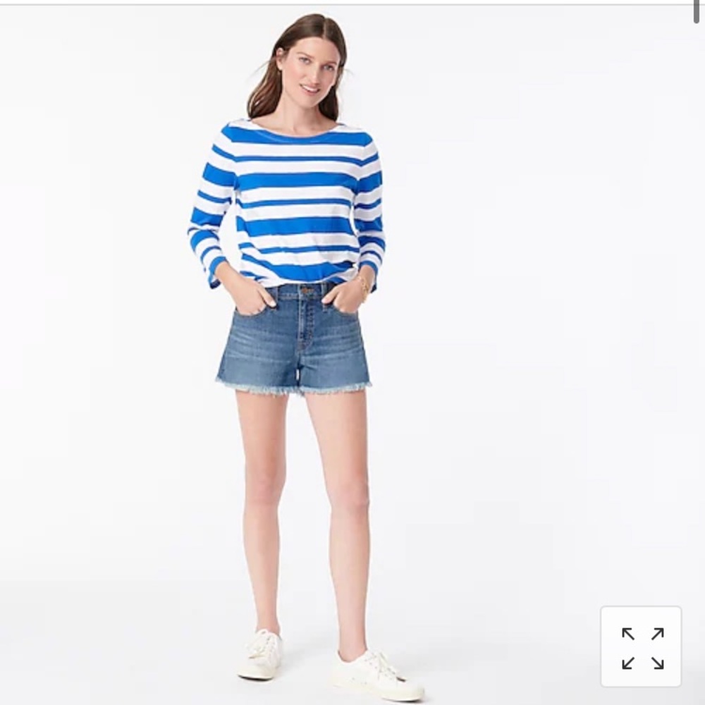 NWOT J Crew Mid-rise denim shorts, size 27